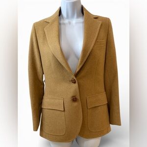 Derby Vintage Wool and Camel Hair Blazer Size 4